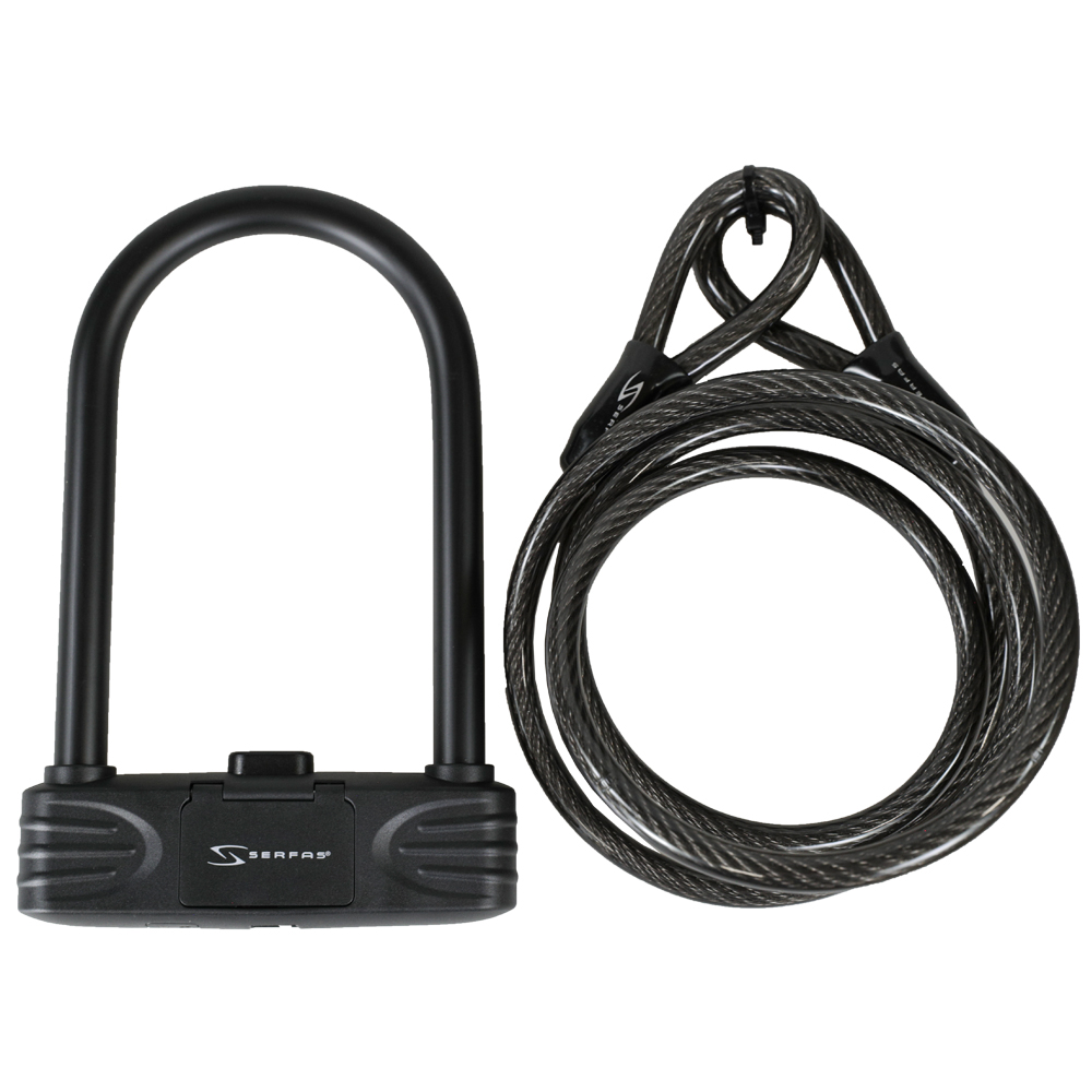 (ULC-165C) Combination U-Lock With Cable