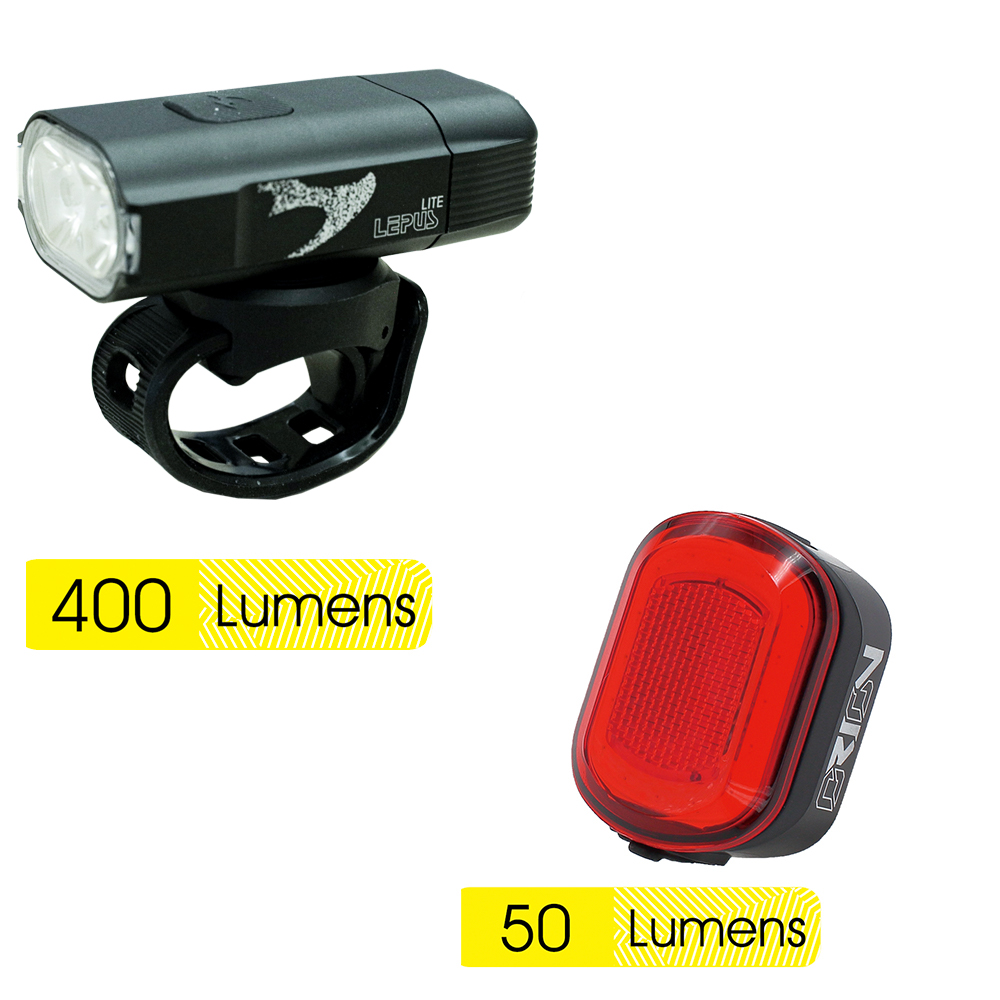 MOON LEPUS LITE C1 & ORION 400LM HEADLIGHT 50LM TAILLIGHT COMBO SET